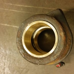 bushing for worn out part on agricultural machine
