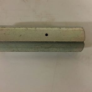 Hex body with drilled holw