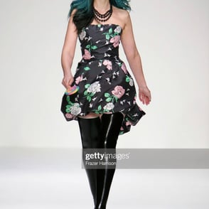 Aprella in Jennifer Nicholson for Fashion Week 