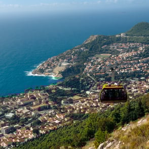 Took a cable car to the top of Mount SRD. Offers breathtaking view of Dubrovnik, and the Adriatic Sea