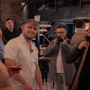 a shot of Daiana and the devs
