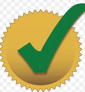 a green tick