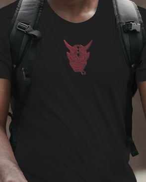 communitytee horned face tshirt
