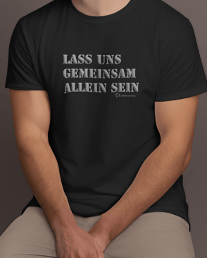 communitytee gemeinsam allein tshirt