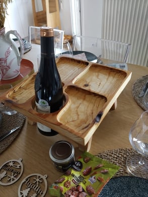 plateau apéro et bouteille vin ou bière 75cl