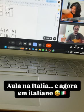 Aula online para a Italia