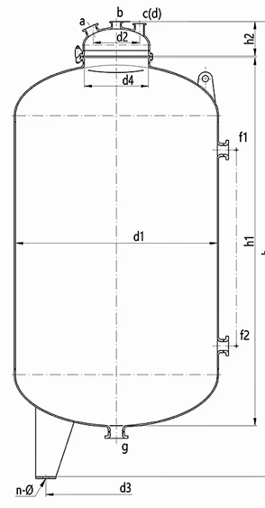 glass lined chemical reactor / vessel / storage tanks