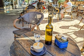 Coffee at Sorsi e Morsi in St Kilda, Melbourne