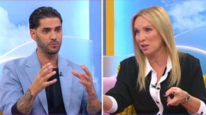 Os comentadores Quinaz e Teresa Silva