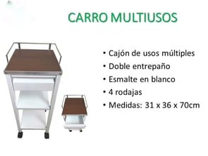 Carro para unidad de electro y evacuador de humo
