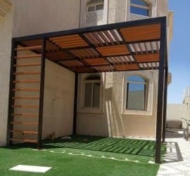 برجولات خشب في جدة