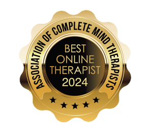 Best Online Therapist 2024 award from Association of Complete Mind Therapists