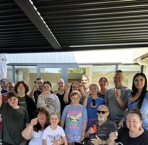 SweetAz Co. family raising shots to the man the legend Murray Pervan, love you dad.