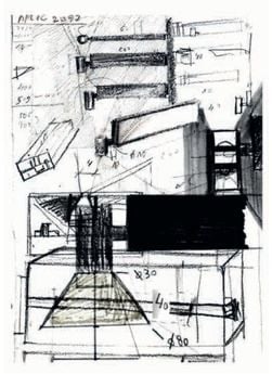 dibujo boceto a lápiz lampara