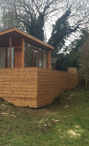 raised and level garden room