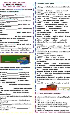 Modals worksheet