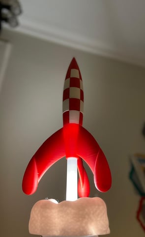Fusée artisanale tintin
