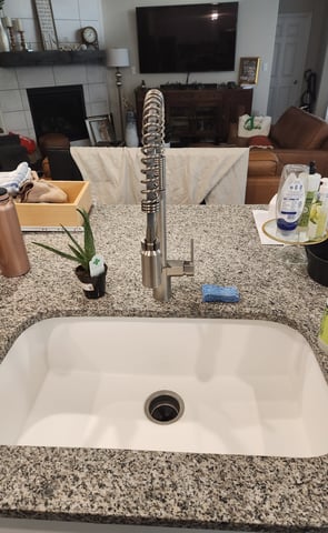 Undermount kitchen sink, kitchen sink, kitchen sink replacement, kitchen faucet, plumbpros