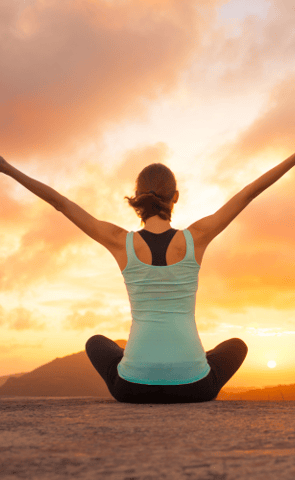 Free woman at peace