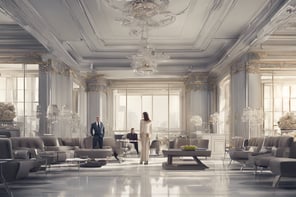 Bright living room with modern inventory