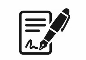 a pen and a pen on a white background