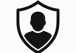 a person in a shield with a shield on it