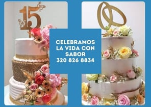 Tortas y ponques para matrimonios y quince años
