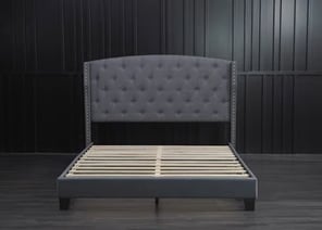a recently installed frame bed