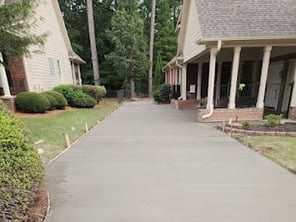 New Concrete Driveway in Warner Robins GA