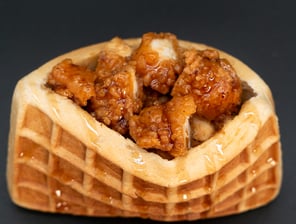 traditional chicken stuffed waffle