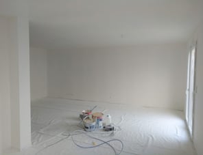 Peinture intérieure d'une maison neuve à Angoulême