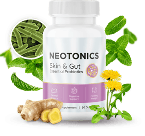 Gut health, youthful skin, Neotonics, probiotics, anti-aging, science-backed, radiant wellness