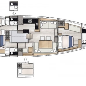 Jeanneau 65 Layout 3