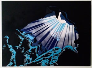 Paint Bomb sur toile