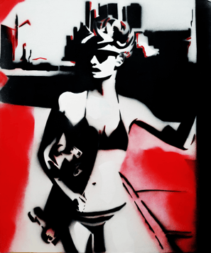 Paint Bomb sur toile