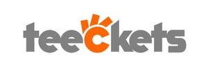 A logo for a company called teeckets.