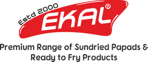 a red and white ekal logo with the words ekal
