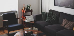 Bright living room with modern inventory