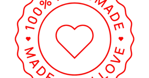 Fait main logo avec amour