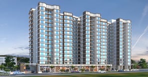 Daytime elevation of residential project in Panvel near Hiranandani Fortune City