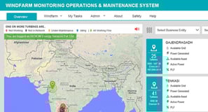 Remote Windfarm Monitoring, Operations & Maintenance System, SCADA, Power BI, Wind & Solar Energy