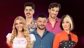 Os primeiros nomeados do big brother 2025 da TVI, Carina, Micael, Diogo, Inês e Leonardo