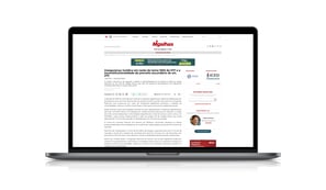 Imagem de computador com a página do site sobre insegurança jurídica OES Advogado