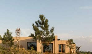 landscape of house with tree