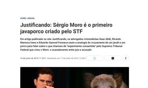 Sérgio Moro é o primeiro javaporco criado pelo STF.