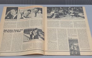 Foreign newspaper showing South Korean news story from 1987