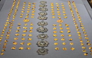 Ornaments and gold beads