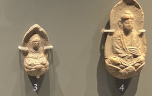 Terracotta bodhisattva statues