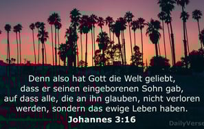  God gave His Son for us believe only