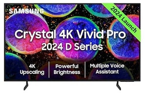 Samsung D Series Brighter Crystal 4K Vivid Pro Ultra HD Smart LED TV